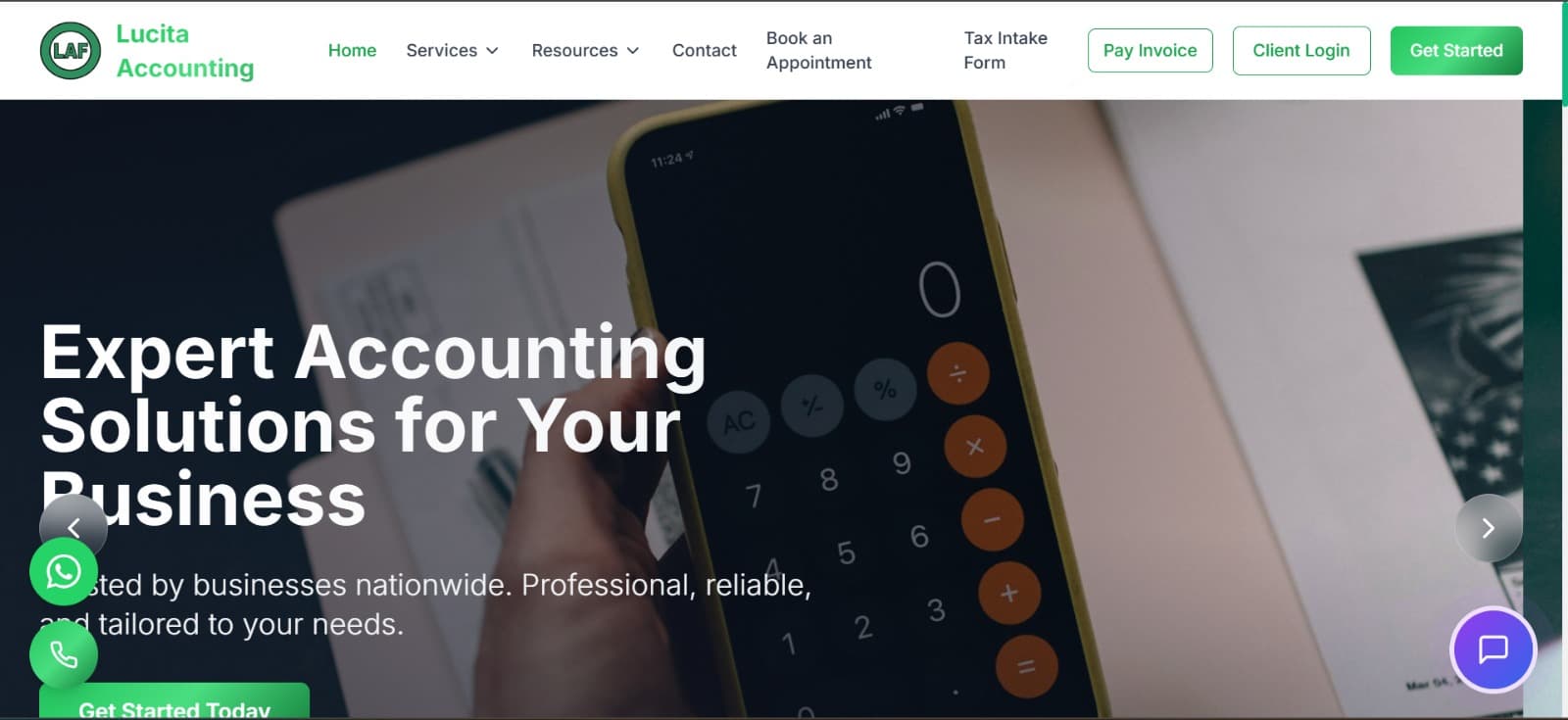 Lucita Accounting Firm Screenshot 1